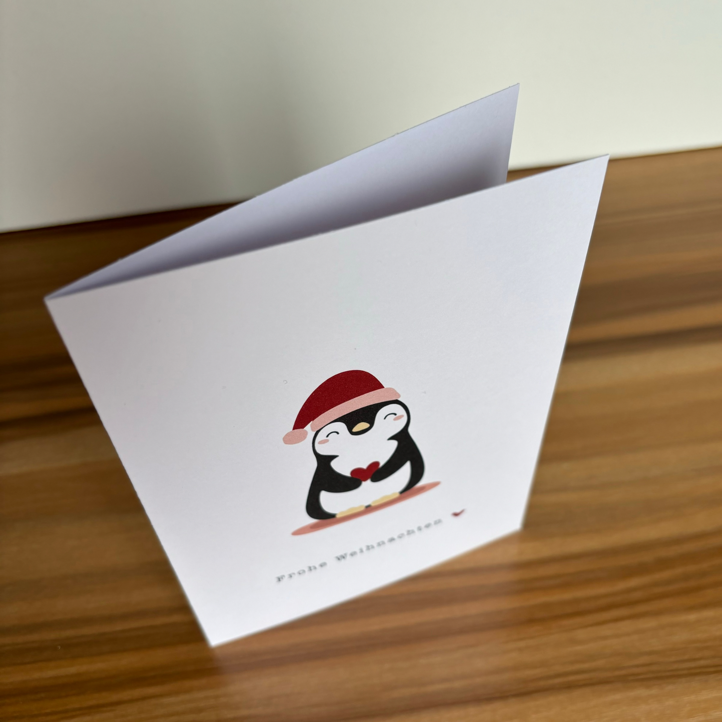 Weihnachtskarte Pinguin II