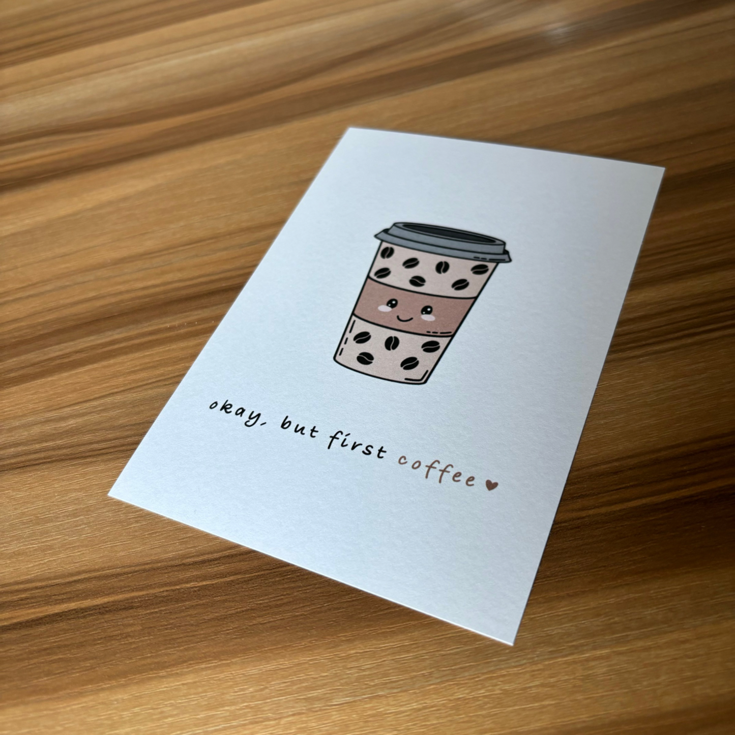 Postkarte Coffee