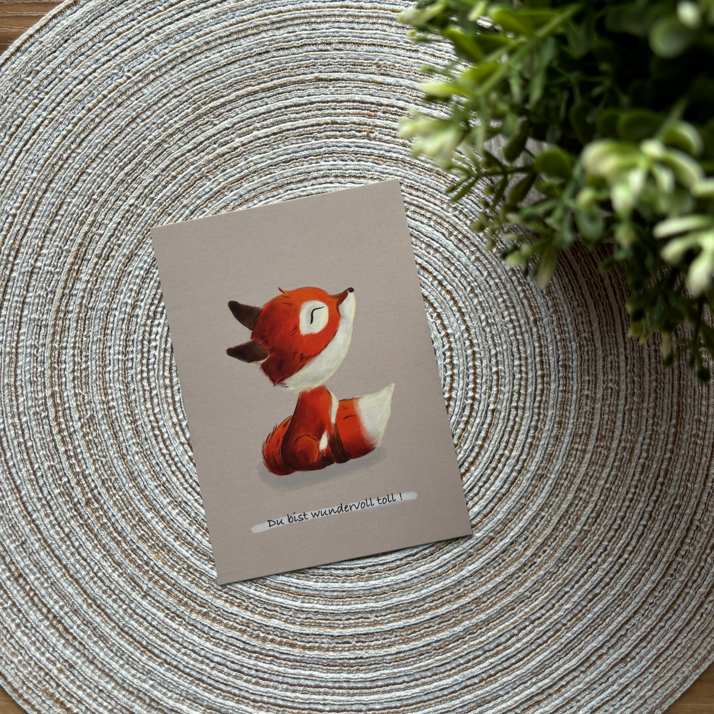 Postkarte Fuchs