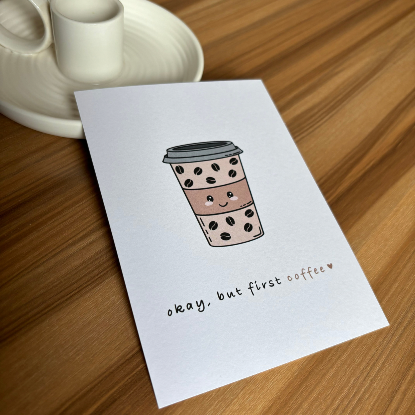 Postkarte Coffee