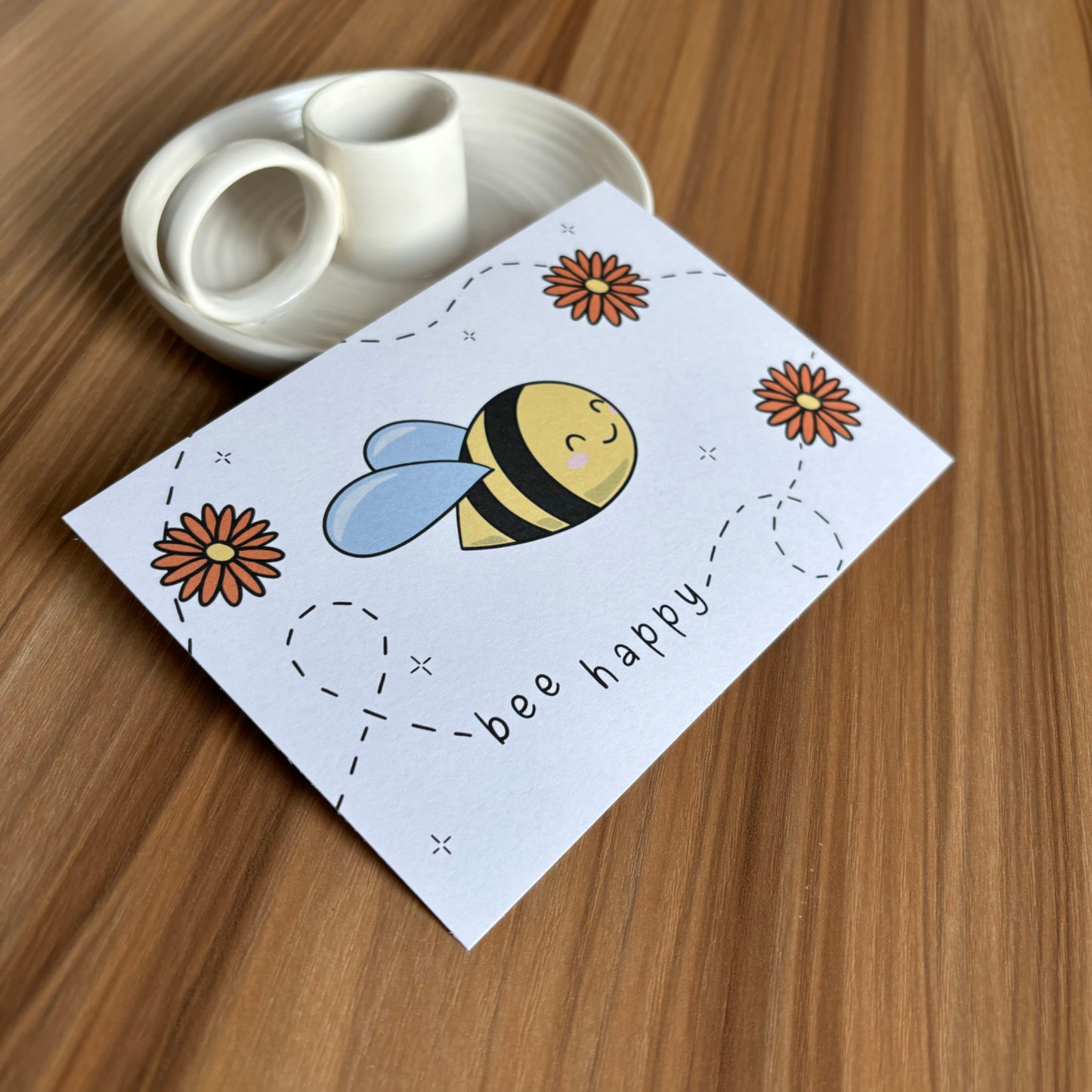 Postkarte Biene