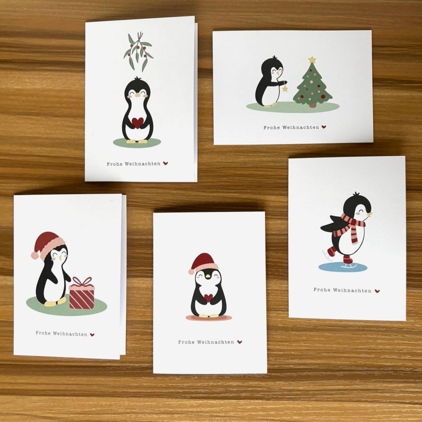 Weihnachtskarten 5er Set