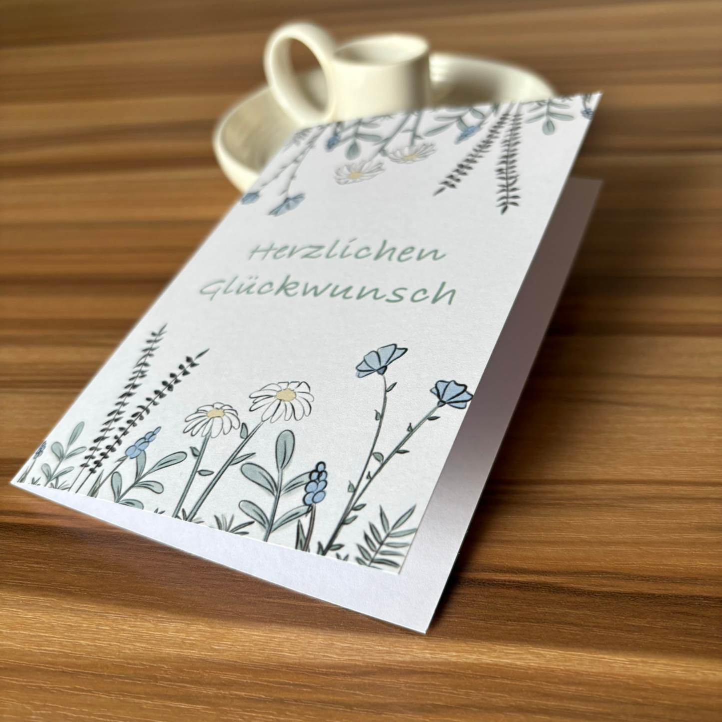 Geburtstagskarte Blumenwiese