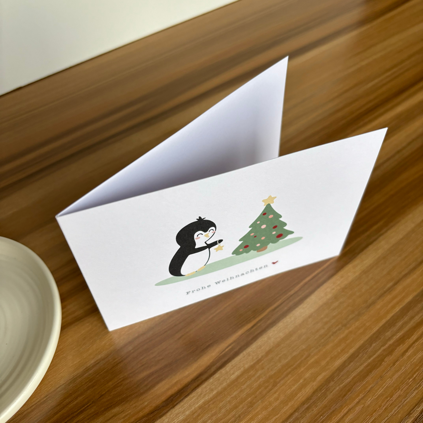 Weihnachtskarte Pinguin V
