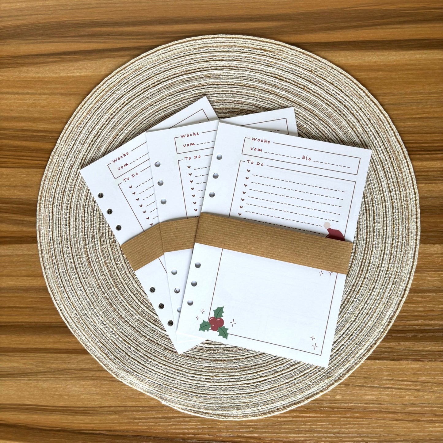 Journal Inlays - Wochenplaner Weihnachten - undatiert