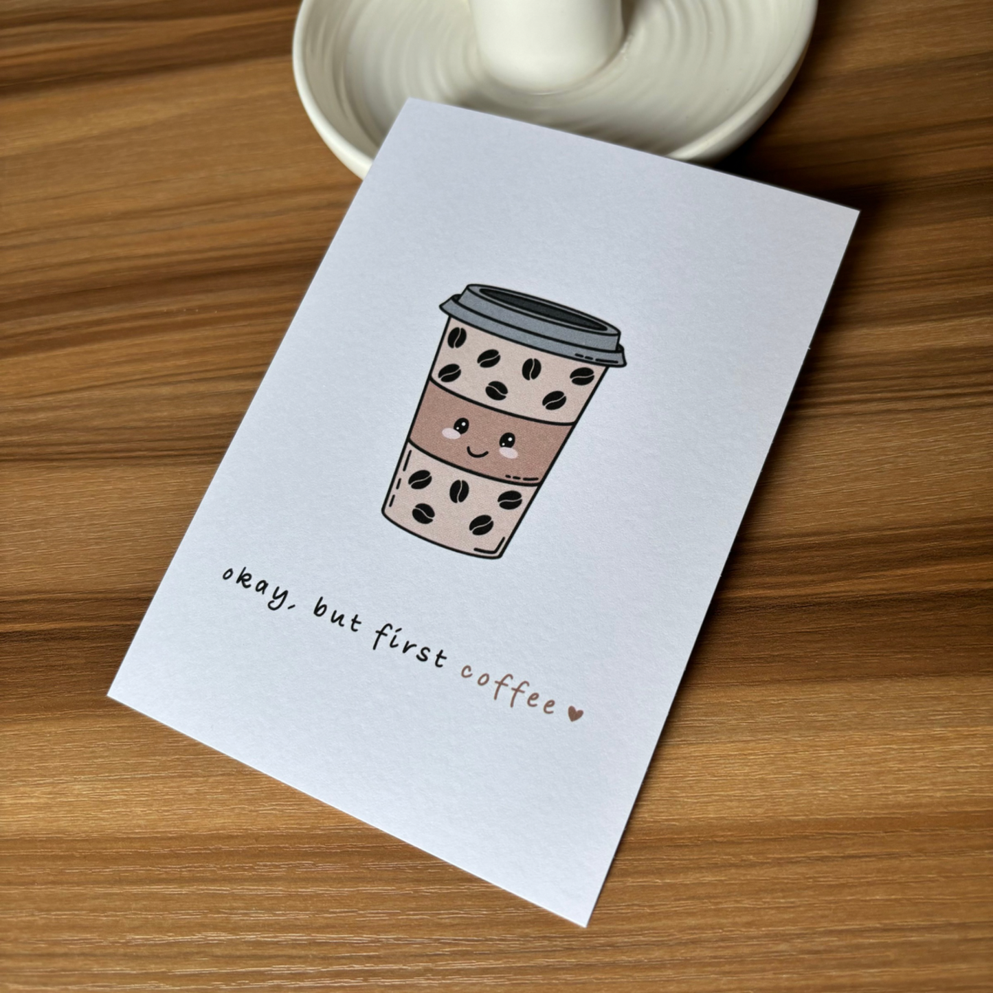 Postkarte Coffee