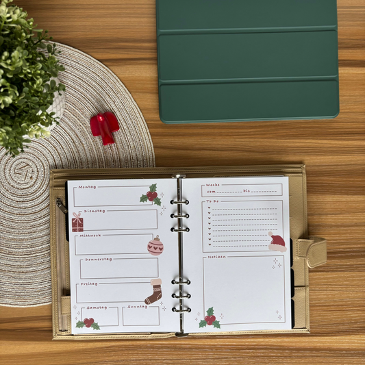 Journal Inlays - Wochenplaner Weihnachten - undatiert