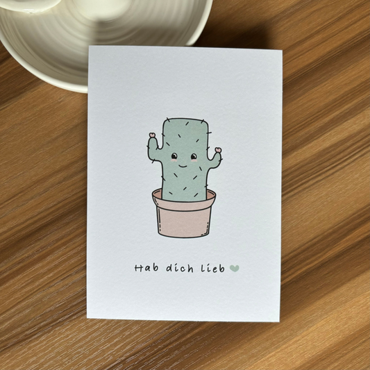Postkarte Kaktus