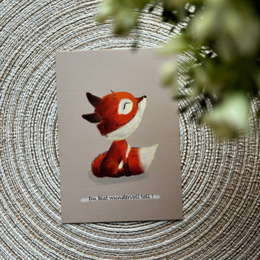 Postkarte Fuchs