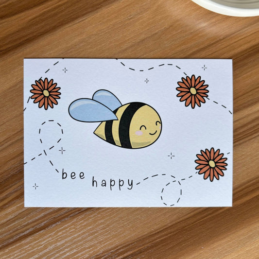 Postkarte Biene