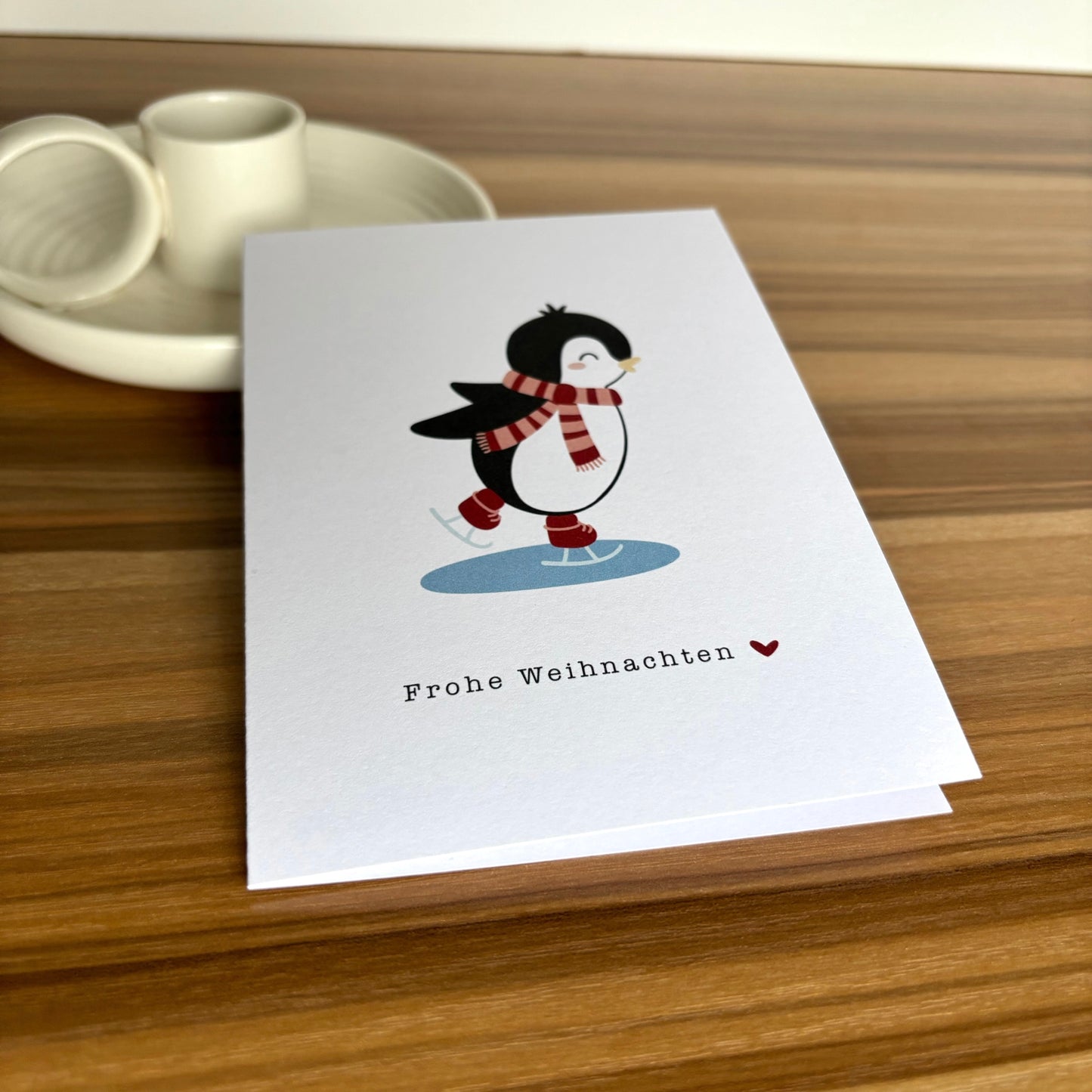 Weihnachtskarte Pinguin I
